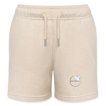 La mariée floral blanche -idée cadeau la mariée - Short de jogging enfant bio Stanley/Stella - écru doux - Devant