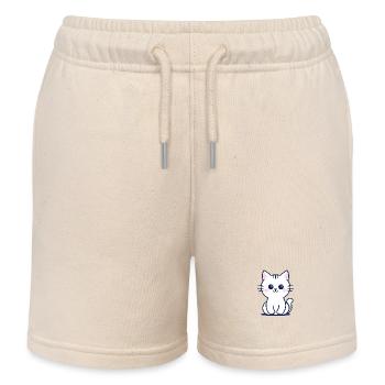 Katze - Kinder Organic Joggingshorts Mini Bolter von Stanley/Stella - Natur - Vorne