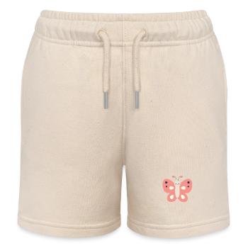 Butterfly - Kids Organic Sweat Shorts by Stanley/Stella - soft Ecru - Front