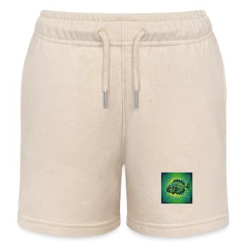 Einzigartiger Fisch - Kinder Organic Joggingshorts Mini Bolter von Stanley/Stella - Natur - Vorne