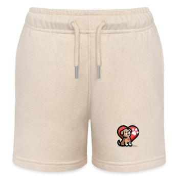 Hundeliebe - Kinder Organic Joggingshorts Mini Bolter von Stanley/Stella - Natur - Vorne