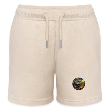 Echse im Dschungel - Kinder Organic Joggingshorts Mini Bolter von Stanley/Stella - Natur - Vorne