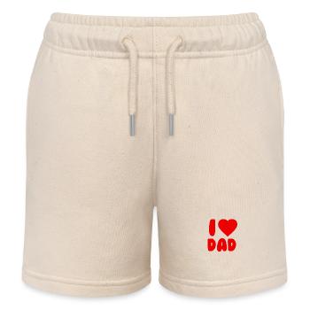 I love Dad - Kinder Organic Joggingshorts Mini Bolter von Stanley/Stella - Natur - Vorne