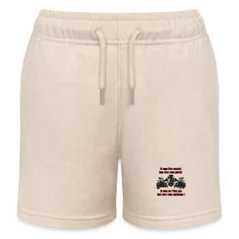 If you're a biker! - Kids Organic Sweat Shorts by Stanley/Stella - soft Ecru - Front