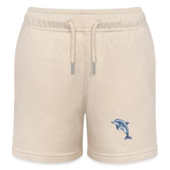 Dolphin - Kids Organic Sweat Shorts by Stanley/Stella - soft Ecru - Front