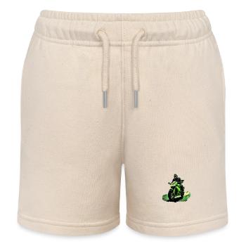 Motard sur une superbike green - Short de jogging enfant bio Stanley/Stella - écru doux - Devant