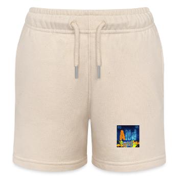 AND ONE CHEMISTRY - Kids Organic Sweat Shorts by Stanley/Stella - soft Ecru - Front