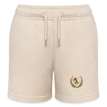 Fantasy Fairy Magic Fairytale Girl Nature Summer - Kids Organic Sweat Shorts by Stanley/Stella - soft Ecru - Front
