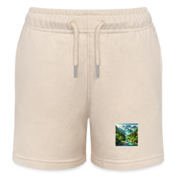 Japan Vintage Natur - Kinder Organic Joggingshorts Mini Bolter von Stanley/Stella - Natur - Vorne
