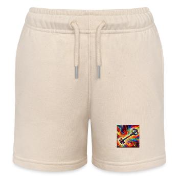 Clé - Short de jogging enfant bio Stanley/Stella - écru doux - Devant