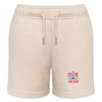 ULM J'peux pas j'ai avion ulm Pilote Voler Drôle - Short de jogging enfant bio Stanley/Stella - écru doux - Devant