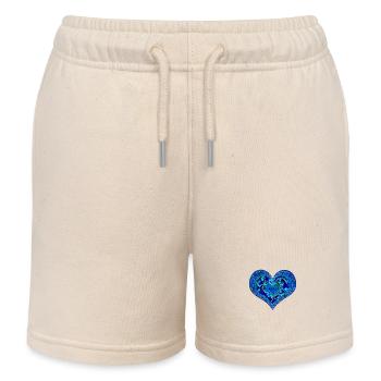 coeur psychédélique - Short de jogging enfant bio Stanley/Stella - écru doux - Devant