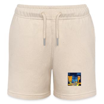 "WRAP & SKIP" Design von ALLEYHOP - Kinder Organic Joggingshorts Mini Bolter von Stanley/Stella - Natur - Vorne