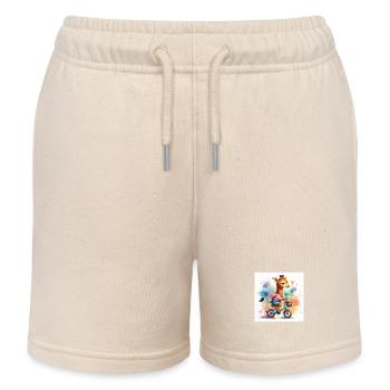 Tour à vélo - Short de jogging enfant bio Stanley/Stella - écru doux - Devant