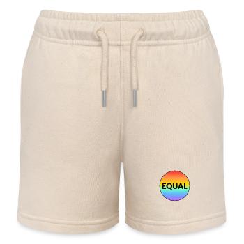 EQUAL LGBT PRIDE MONTH - Kids Organic Sweat Shorts by Stanley/Stella - soft Ecru - Front
