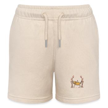 Cacahuètes Cacahuètes Hamac Chill Écrou suspendu - Short de jogging enfant bio Stanley/Stella - écru doux - Devant