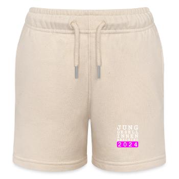 Bachelorette Party 2024 Bachelorette Party - Kids Organic Sweat Shorts by Stanley/Stella - soft Ecru - Front