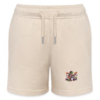Melodies of the Frog - Kids Organic Sweat Shorts by Stanley/Stella - soft Ecru - Front