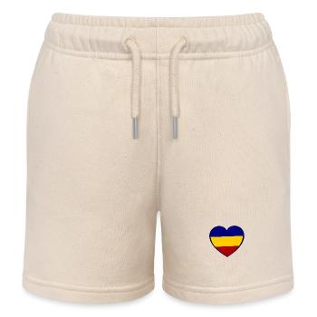 Romanian love - Kids Organic Sweat Shorts by Stanley/Stella - soft Ecru - Front