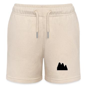 Mountains Hikers Hike Hiking Hiking - Kids Organic Sweat Shorts by Stanley/Stella - soft Ecru - Front