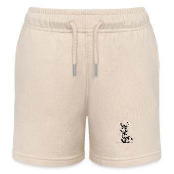 Kinder Skizze Esel Bleistift Zeichnung - Kinder Organic Joggingshorts Mini Bolter von Stanley/Stella - Natur - Vorne