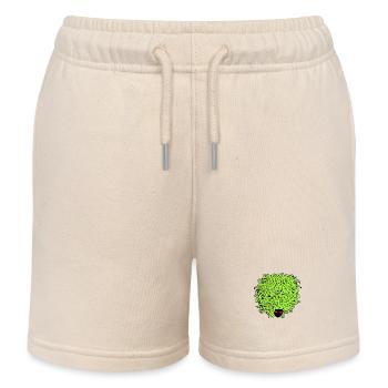 Hairy Medusa 2 - Kids Organic Sweat Shorts by Stanley/Stella - soft Ecru - Front
