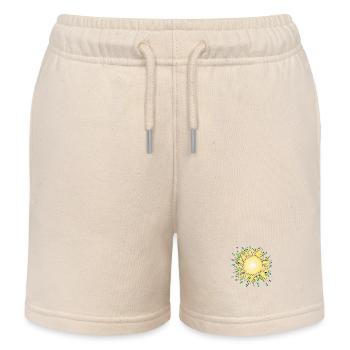 Soleil d'été - Short de jogging enfant bio Stanley/Stella - écru doux - Devant