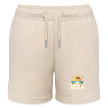 Hallo Sommer und Urlaub am Meer - Kinder Organic Joggingshorts Mini Bolter von Stanley/Stella - Natur - Vorne