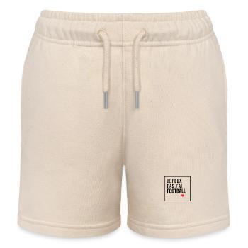 Football - Fußball - Fútbol - Calcio - Foot - Cool - Kids Organic Sweat Shorts by Stanley/Stella - soft Ecru - Front