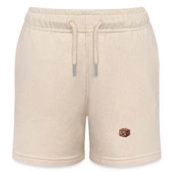 Brownie mignon aux couleurs vives - Short de jogging enfant bio Stanley/Stella - écru doux - Devant