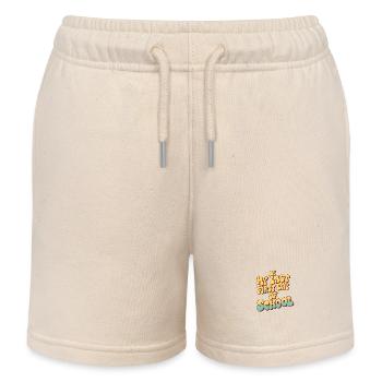 back to school - Kids Organic Sweat Shorts by Stanley/Stella - soft Ecru - Front