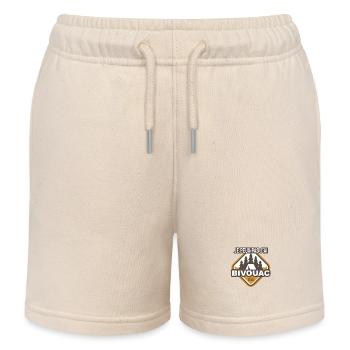 Je peux pas j'ai Bivouac 1 - Short de jogging enfant bio Stanley/Stella - écru doux - Devant