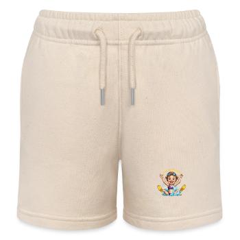 Diplôme de natation : Super nageur ! - Short de jogging enfant bio Stanley/Stella - écru doux - Devant