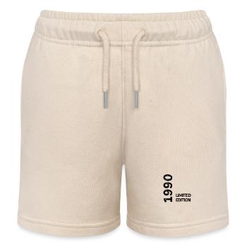 1990 limited edition - Short de jogging enfant bio Stanley/Stella - écru doux - Devant