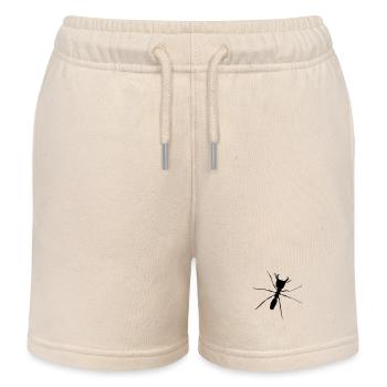 Fourmi four - Short de jogging enfant bio Stanley/Stella - écru doux - Devant
