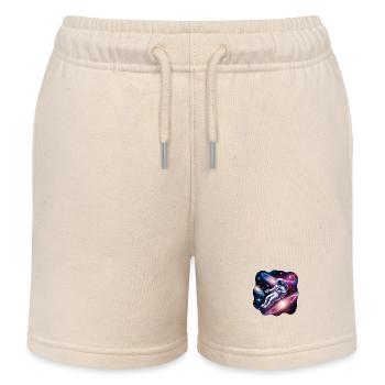 Astronaut Dreaming - Cosmic Galaxy Adventure - Short de jogging enfant bio Stanley/Stella - écru doux - Devant