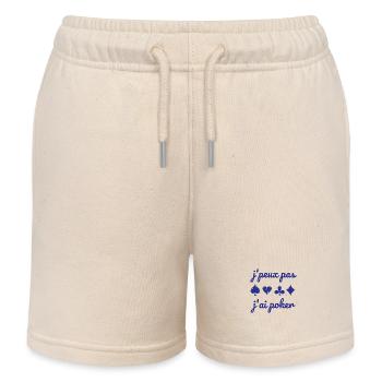 Ich kann nicht, ich habe Poker. - Kinder Organic Joggingshorts Mini Bolter von Stanley/Stella - Natur - Vorne
