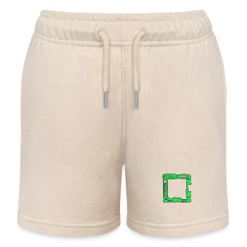 Square Graff - Kids Organic Sweat Shorts by Stanley/Stella - soft Ecru - Front