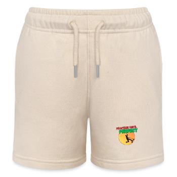 Practice Until Perfect - Scooter - Kids Organic Sweat Shorts by Stanley/Stella - soft Ecru - Front