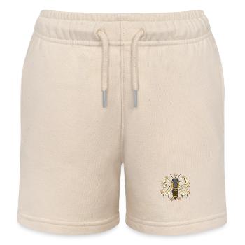 Abeille Abeilles Insecte Insectes Enfants Enfant Fleurs - Short de jogging enfant bio Stanley/Stella - écru doux - Devant