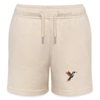 vogel kolibri tier - Kinder Organic Joggingshorts Mini Bolter von Stanley/Stella - Natur - Vorne