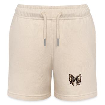 GROSSE SCHLEIFE MIT LEOPARD-TREND - Kinder Organic Joggingshorts Mini Bolter von Stanley/Stella - Natur - Vorne