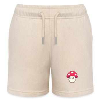 Fliegenpilz Süß Lachen Pilz - Kinder Organic Joggingshorts Mini Bolter von Stanley/Stella - Natur - Vorne