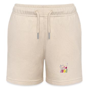 Geburtsjahr 1995 Wildblumen - Kinder Organic Joggingshorts Mini Bolter von Stanley/Stella - Natur - Vorne