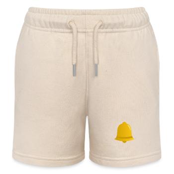 Christmas Bell - Kids Organic Sweat Shorts by Stanley/Stella - soft Ecru - Front