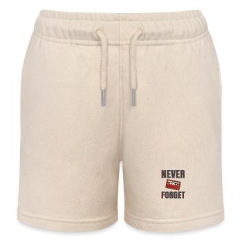 Retro Party Kostüm 90er Never Forget Kassette 80er Jahre - Kinder Organic Joggingshorts Mini Bolter von Stanley/Stella - Natur - Vorne