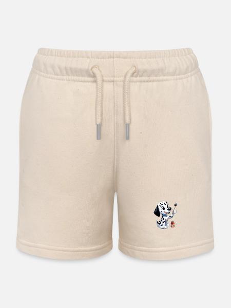 dalmatien 4 - Short de jogging enfant bio Stanley/Stella - écru doux