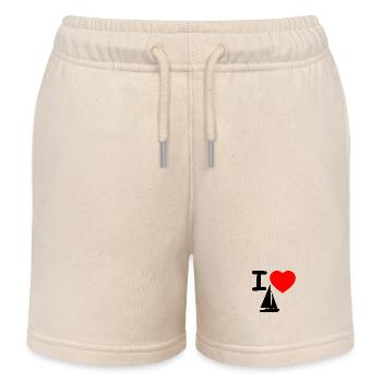 Voile - Short de jogging enfant bio Stanley/Stella - écru doux - Devant
