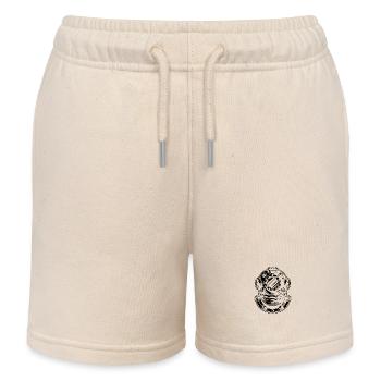 Klassischer Taucherhelm im Retro-Illustrationsstil - Kinder Organic Joggingshorts Mini Bolter von Stanley/Stella - Natur - Vorne