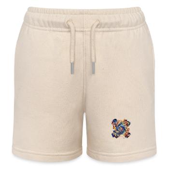 Tourbillon abstrait vibrant - Short de jogging enfant bio Stanley/Stella - écru doux - Devant